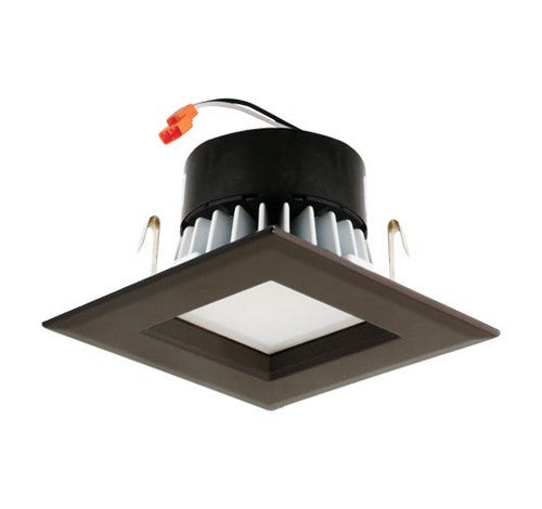 ELCO Lighting EL44230BZ White 4" Square LED Insert Square Reflector Recessed Lighting Trim - BuyRite Electric
