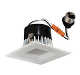 ELCO Lighting EL44230W White 4" Square LED Insert Square Reflector Recessed Lighting Trim 3000K