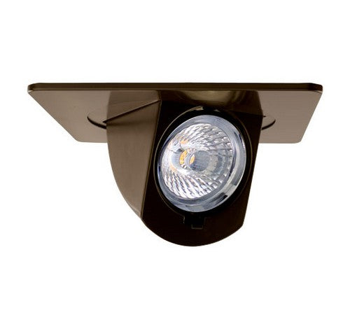 ELCO Lighting EL44727BZ 12.6 W 4 Inch Square LED Adjustable Pull-Down Insert Bronze Finish 2700K