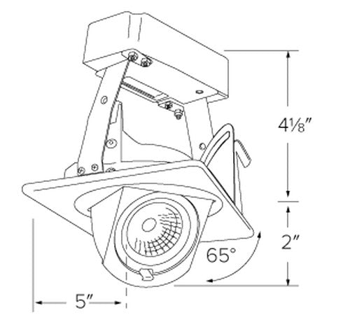 ELCO Lighting EL44727DXW 12.6W 4 Inch 0-10V Square Adjustable LED Insert White Finish 2700K
