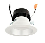 ELCO Lighting EL475CT5DHW 4 Inch 0-10V LED Inserts with 5-CCT and 3-Lumen Switch Haze/White Ring Finish