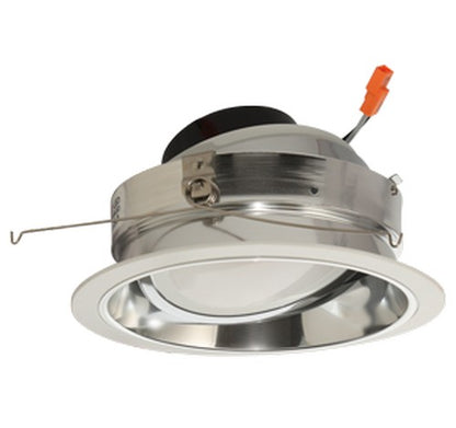 ELCO Lighting EL47727C 18W 6 Inch Round LED Adjustable Phenolic Reflector with PAR38 Gimbal Insert Chrome Finish 2700K 1200lm