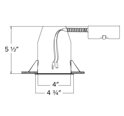 ELCO Lighting EL490RICDXA 14W 4″ 0-10V Remodel Dedicated LED Housing