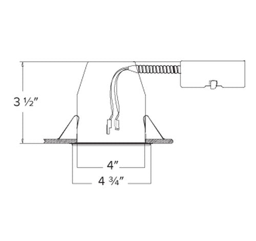 ELCO Lighting EL492RICDXA 14W 4″ 0-10V Shallow Remodel Dedicated LED Housing