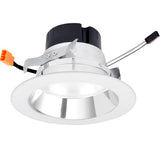 ELCO Lighting EL49540DCW 12W 4 Inch 0-10V LED Inserts Chrome with White Ring Finish 4000K