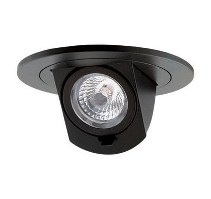 ELCO Lighting EL49730B 12.6W 4 Inch Round LED Adjustable Pull-Down Insert Black Finish 3000K