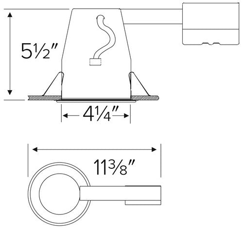 ELCO Lighting EL49LDRICA 12W 4" GU10 LED Remodel Housing