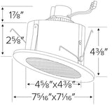 ELCO Lighting EL511CT5W LED 15W 5 Inch Sloped Ceiling Baffle Inserts 1050 lm White Finish