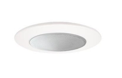 ELCO Lighting EL5112W 5 Inches Shower Trim with Albalite Lens and Reflector White Finish