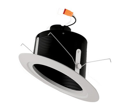 ELCO Lighting EL51130B Black Medium White LED 5" Sloped Recessed Light Baffle Insert - BuyRite Electric