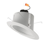 ELCO Lighting EL51130W 15W 5" Sloped Ceiling LED Baffle Inserts 3000K, 1050lm White