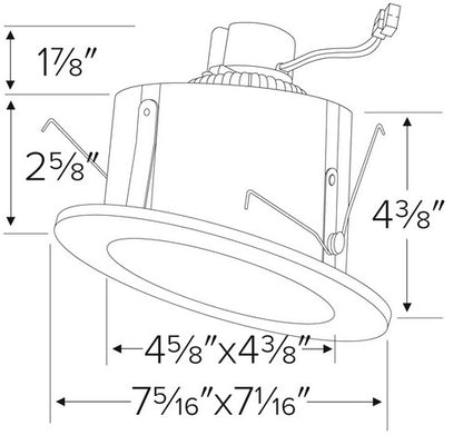ELCO Lighting EL51227W 15W 5 Inch Sloped Ceiling LED Reflector Inserts 2700K, 1050lm White Finish