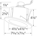 ELCO Lighting EL51227W 15W 5 Inch Sloped Ceiling LED Reflector Inserts 2700K, 1050lm White Finish