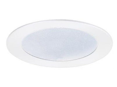 ELCO Lighting EL5122W 5 Inches Shower Trim with Frosted Lens and Reflector White Finish