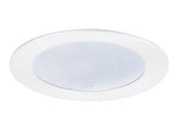 ELCO Lighting EL5122SH 5 Inches Shower Trim with Frosted Lens and Reflector White Lexan Finish