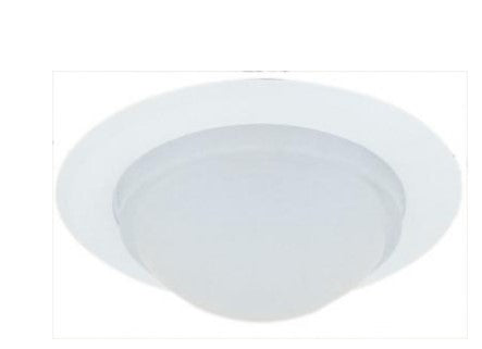 ELCO Lighting EL514W 5 Inches Shower Trim with Diffused Dome Lens White Finish