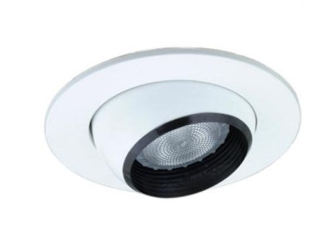 ELCO Lighting EL515WW 5 Inches Eyeball with Baffle Trim All White Finish
