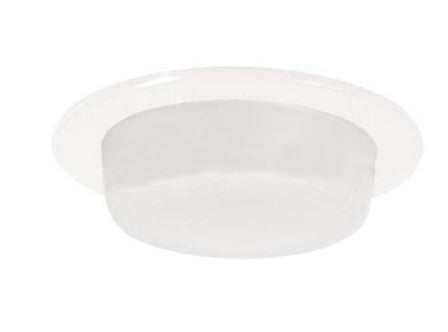 ELCO Lighting EL516SH 5 Inches Shower Trim with Drop Opal Lens White Lexan Finish