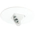White ELCO Lighting EL5197W 5" adjustable recessed trim with a transformer, circular diecast ring, holds LED bulb.