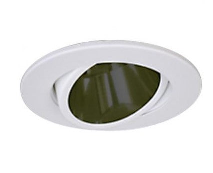 ELCO Lighting EL523B 5 Inches Adjustable Baffle with Bracket Trim Black With White Ring Finish