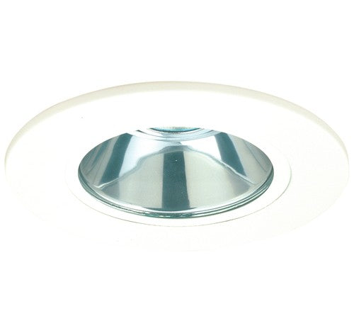 ELCO Lighting EL5411C 5" Shower Trim with Adjustable Reflector and Clear Lens Clear with White Ring