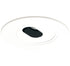 White ELCO Lighting EL5420W 5" adjustable slot aperture trim with black interior, designed for recessed lighting.