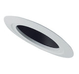 ELCO Lighting EL550B 5" Sloped Baffle Trim Black with White Ring