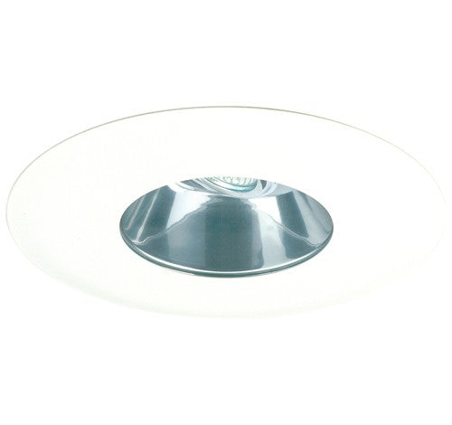 ELCO Lighting EL5511C 5" Shower Trim with Adjustable Reflector, Clear Lens and Oversized Trim Ring Clear with White Ring