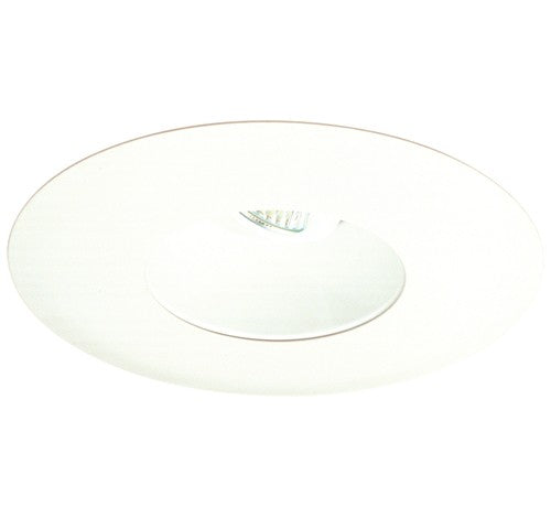 ELCO Lighting EL5511W 5" Shower Trim with Adjustable Reflector, Clear Lens and Oversized Trim Ring All White