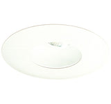 ELCO Lighting EL5511W 5" Shower Trim with Adjustable Reflector, Clear Lens and Oversized Trim Ring All White