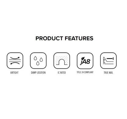 ELCO Lighting EL570ICA-7 17W 5 Inch Dedicated LED IC Airtight New Construction Housing 277V