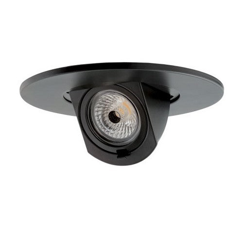 ELCO Lighting EL59730B 12.6W 5 Inch Round LED Adjustable Pull-Down Insert Black Finish 3000K