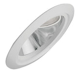 ELCO Lighting EL604C 6" Super Sloped Reflector with PAR30 Gimbal Trim Clear with White Ring