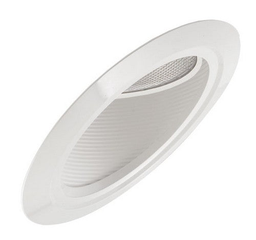 ELCO Lighting EL607W 6" Super Sloped Baffle with PAR38 Gimbal Trim All White