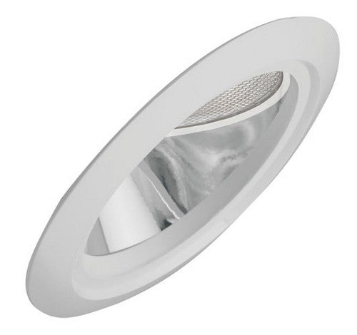 ELCO Lighting EL608C 6" Super Sloped Reflector with PAR38 Gimbal Trim Clear with White Ring