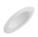 ELCO Lighting EL608W 6" Super Sloped Reflector with PAR38 Gimbal Trim All White