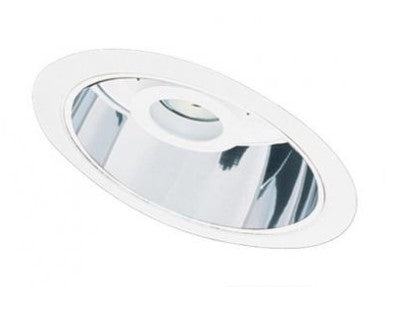 ELCO Lighting EL611W 6 Inches Sloped Adjustable Spot with Reflector Trim All White Finish