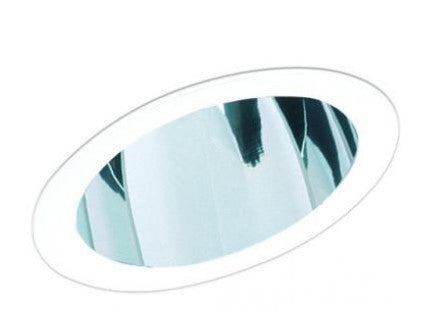 ELCO Lighting EL614W 6 Inches Sloped Reflector with Gimbal Ring Trim All White Finish
