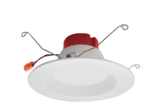 ELCO Lighting EL61550W 12W 5 Inch or 6 Inch Round LED Insert Reflector Recessed Lighting Trim White Finish 5000K