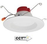 ELCO Lighting EL617CT5W 17W 5 Inch or 6 Inch Five-Color Temperature Switch LED Reflector Inserts 1100 lm White Finish