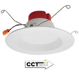 ELCO Lighting EL615CT5W 12W 5 Inch or 6 Inch Five-Color Temperature Switch LED Reflector Inserts White Finish