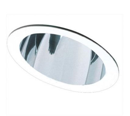 ELCO Lighting EL616C 6 Inches Sloped Reflector Trim - EL616 Clear with White Ring Finish
