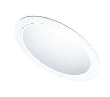 ELCO Lighting EL616KW 6 Inches Sloped Reflector Trim - EL616 with Adjustable Socket Bracket All White Finish