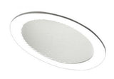 ELCO Lighting EL622W 6 Inches Sloped Baffle with Coil Springs Trim All White Finish