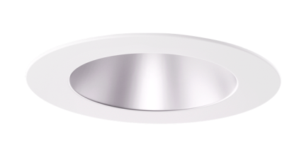 Elco Lighting EL637CT5HW 6" Round Reﬂector Insert with 5-CCT Switch & 3-Lumen Switch, Color Temperature 2700K-5000K, Haze with White Ring