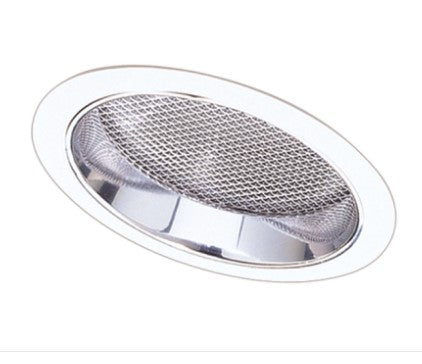 ELCO Lighting EL642C 6 Inches Sloped Reflector with Albalite Lens Trim Clear with White Ring Finish