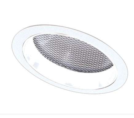 ELCO Lighting EL642W 6 Inches Sloped Reflector with Albalite Lens Trim All White Finish