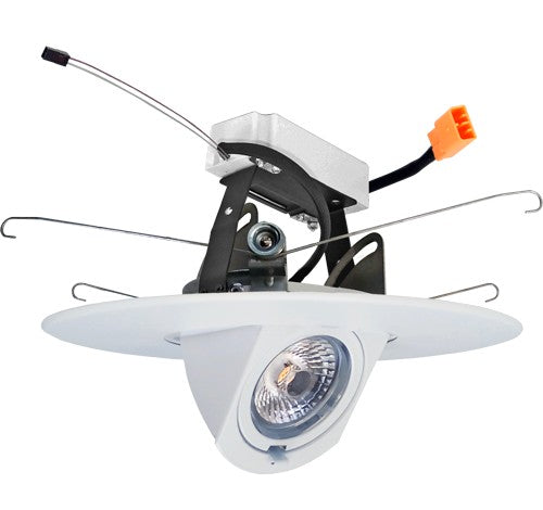 ELCO Lighting EL69727DXB 12.6W 6" 0-10V Adjustable LED Inserts Black 2700K, 850lm
