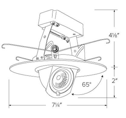 ELCO Lighting EL69730DXW 12.6W 6" 0-10V Adjustable LED Inserts White 3000K, 900lm