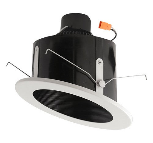 ELCO Lighting EL71327B 15W 6" Sloped Ceiling LED Baffle Insert Black with White Ring 2700K, 1050lm
